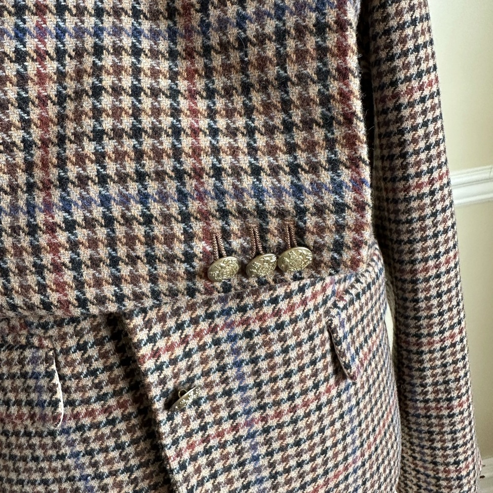 J. Crew Houndstooth Blazer - Black, Brown, Red, tan - Picture 4 of 10